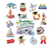 Cruise Magnets for Door Decoration | 16-Piece Multipurpose Usable Water Resistant Humorous Car Stickers | Two Thousand Twenty-Six Successful Cruise Ship Cabin Door Magnets | for Car, Cool