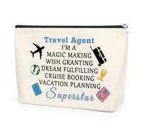 Cruise Makeup Bag Cruise Accessories for Women Travel Vacation Organizer Trip Ship Essentials Gifts Cosmetic Bag with Zipper Christmas Birthday Gifts for Women Mum Teacher Nurse Travel Pouch