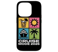 CRUISE MODE 2026 Summer Travel Icons Beach Trip Case for iPhone 14 Pro