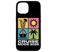 CRUISE MODE 2026 Summer Travel Icons Beach Trip Case for iPhone 15