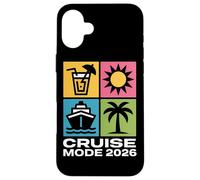 CRUISE MODE 2026 Summer Travel Icons Beach Trip Case for iPhone 16 Plus