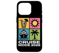 CRUISE MODE 2026 Summer Travel Icons Beach Trip Case for iPhone 16 Pro