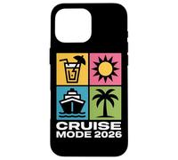 CRUISE MODE 2026 Summer Travel Icons Beach Trip Case for iPhone 16 Pro Max