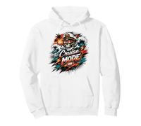 Cruise Mode On Skeleton Captain Funny Vacations Humor Pullover Hoodie