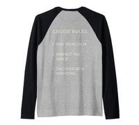 Cruise Rules Find Your Calm Minimalist Vacation Raglan Baseball Tee