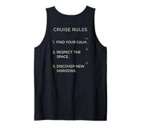 Cruise Rules Find Your Calm Minimalist Vacation Tank Top