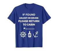 Cruise Ship Accessory If Found Cruise Shirt T-Shirt, Men, Royal Blue, Large