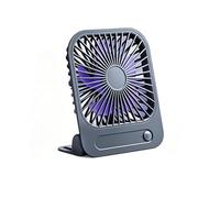 Cruise Ship Approved Magnetic Fan, Portable Rechargeable USB-C Travel Fan with Space-Saving Design, 4-Speed Adjustable & Ultra Quiet, Desk Fans 2026 Cruises (Gray)
