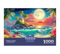 Cruise Ship Beach 1000 Piece Jigsaw Puzzle with Whimsical Design - A Charming Challenge for Adults And Kids Age 14 Years Up38x26cm/1000pcs