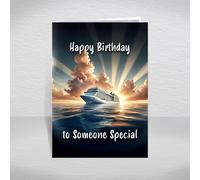 Cruise Ship Birthday Card to Someone Special - Ocean Liner Themed Keepsake for Holiday Travel Fans & Maritime Enthusiasts: to Someone Special Birthday Card (Size A5)
