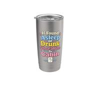 Cruise Ship Cabin Return Vacation Humor Stainless Steel Insulated Tumbler