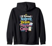 Cruise Ship Cabin Return Vacation Humor Zip Hoodie