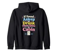 Cruise Ship Cabin Return Vacation Humor Zip Hoodie