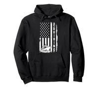 Cruise Ship Captain Patriotic US American Flag Cruising Pullover Hoodie