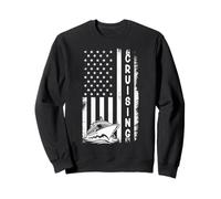 Cruise Ship Captain Patriotic US American Flag Cruising Sweatshirt