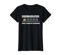 Cruise Ship Disembarkation One Star Would Not Recommend Value Graphic T-Shirt, Women, Black, L
