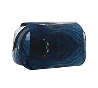 Cruise Ship Double Layer Flip-Top Pencil Case,Large Capacity 50 Pens Organizer, Durable Polyester Stationery Holder for School, Art Travel (All-Over Print)