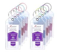 Cruise Ship Essentials for Carnival, Princess, NCL, MSC by JOLLYANTS, Cruise Luggage Tag Holders, Cruise Must Haves Waterproof & Reusable, 10 Clear, Carnival, Princess, MSC, NCL, Carnival, Princess