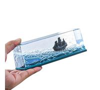 Cruise Ship Fluid Drift Bottle, Cruise Ship Toy, Ship Model For Desk, Ship In A Bottle Cruise, Never Sinks Titanic Toy Cruise Ship, Acrylic Novelty Fluid Drift Bottle Floating Ship Desk Toy