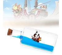 Cruise Ship Fluid Drift Bottle, Unsinkable Boat in a Box, Titanic Cruise Ship Model Liquid Wave Cruise Ship Decoration, Cruise Ship That No Longer Sinks Toy, for Car Display Cases and Gifts (Blue-b)