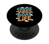 Cruise Ship Holiday Vacation Cruising Islands Caribbean PopSockets Adhesive PopGrip