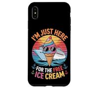 Cruise Ship I'm Just Here For The Free Ice Cream Squad Case for iPhone XS Max