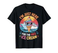 Cruise Ship I'm Just Here for The Free Ice Cream Squad T-Shirt