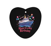 Cruise Ship It's My Birthday Car Air Freshener Decorative Hanging Aromatherapy Tablets for Car Trucks Love form