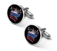 Cruise Ship It's My Birthday Fashion Cufflinks for Men Classic Shirts Cuff Links Set for Wedding Business 1.7cm
