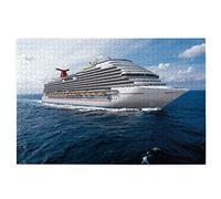 Cruise Ship Jigsaw Puzzle 1000 Pieces 29.5-19.6 Inchs Artwork Art Wooden Picture Puzzle Home Large Difficult Challenging Jigsaws Leisure