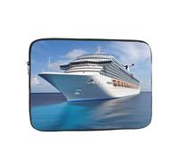 Cruise Ship Laptop Case 13 inch, Water Resistant Laptop Sleeve Shockproof Protective Traveling Computer Bag Portable Business Briefcase for Men Women