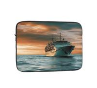 Cruise Ship Laptop Sleeve for Women Men, 17 Inch Waterproof Laptop Bag Lightweight Notebook Computer Cover Bag