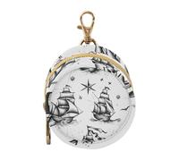 Cruise Ship Ocean Compasses Infants Baby Pacifiers Holder Case Portable Change Purse Key Holder, Travel Accessories