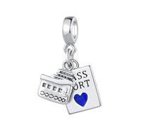 Cruise Ship Passport Dangle Charm Compatible with Pandora Charms Bracelets