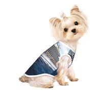 Cruise Ship print Dog Clothes T Shirts for Small Dogs Breathable Puppy Kitten Dog Shirts for Pet Dogs Cats