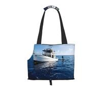Cruise Ship Printed Foldable Pet Bag - Portable Puppy Cat Travel Handbag Tote,Pet Carrier Backpacks.