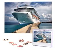 Cruise Ship Puzzles for Adults 1000 Pieces, Wooden Puzzle Personalized Jigsaw Puzzles from Photos, Challenging Puzzle Art Painting Home Decor Birthday Party Gift (29.5" x 19.7")
