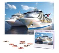 Cruise Ship Puzzles for Adults 1000 Pieces, Wooden Puzzle Personalized Jigsaw Puzzles from Photos, Challenging Puzzle Art Painting Home Decor Birthday Party Gift (29.5" x 19.7")