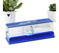 Cruise Ship Table Centerpiece,Liquid Wave Ship Ornament Crafts Paperweight Car Decoration, Table Centerpieces Unsinkable Boat in Box Home Decor