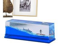 Cruise Ship Table Decorations Marine 3D Crafts, Liquid Motion, Paperweight