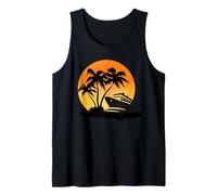 Cruise Ship Trip Vacation Summer Travel Island Sunset Tank Top