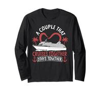 Cruise Ship Vacation Couples Anniversary Marriage A Couple Long Sleeve T-Shirt