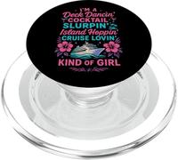 Cruise Ship Vacation Girl I'm A Deck Dancin' Cocktail PopSockets PopGrip for MagSafe