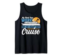 Cruise Ship Vacation My Head Says Work But My Heart Says Tank Top