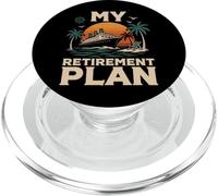 Cruise Ship Vacation Retired My Retirement Plan PopSockets PopGrip for MagSafe
