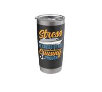 Cruise Ship Vacation Stress is Caused By Not Cruising Enough Stainless Steel Insulated Tumbler