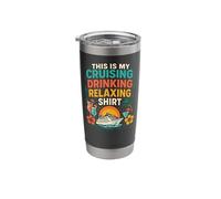 Cruise Ship Vacation This is My Cruising Drinking Relaxing Stainless Steel Insulated Tumbler