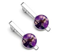 Cruise Ship Women Prints 2 Pcs Tie Clips for Men Tie Bar Tie Pins for Regular Ties Wedding Business