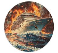 Cruise Ship1000 Pieces Round Puzzle Cruise ShipCreative Jigsaw Puzzles Adults & Kids Difficult Jigsaw Puzzles1000pcs (67.5x67.5cm)