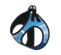 Cruise Ships and Whales Dog Harness - Equipped with Reflective Straps and Quick Release Buckles - Suitable for Small Cats and Dogs
